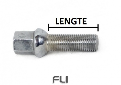 Wielbout Zilver - M12x1,5 - 28mm