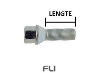 Wielbout Zilver - M12x1,5 - 38mm