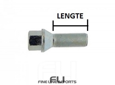 Wielbout Zilver - M12x1,75 - 25mm