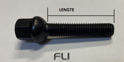 Wielbout Zwart - M12x1,5 - 52mm