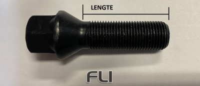 Wielbout Zwart - M14x1,5 - 30mm