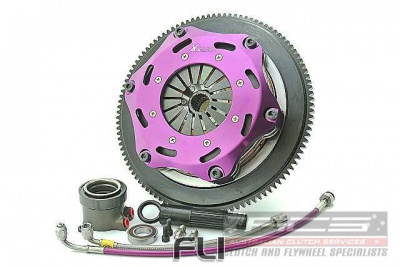 Xtreme Performance - 184mm Rigid Ceramic Twin Plate Clutch Kit Incl Flywheel & CSC