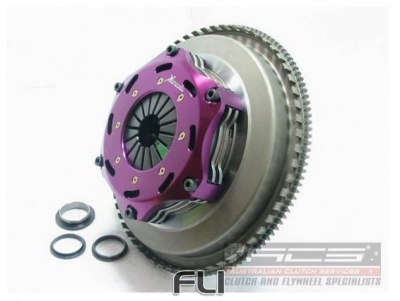 Xtreme Performance - 200mm Rigid Ceramic Twin Plate Clutch Kit Incl Flywheel & CSC